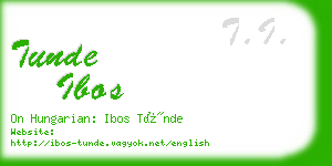 tunde ibos business card